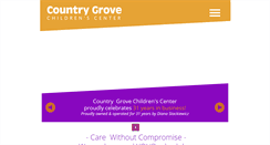Desktop Screenshot of countrygrovechildrenscenter.com