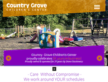 Tablet Screenshot of countrygrovechildrenscenter.com